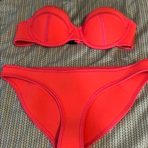 Orange triangl bikini